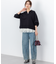 ポロ襟ストレッチニット