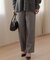 【加藤ローサさん着用】ツイル起毛ストレート パンツ