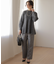 【加藤ローサさん着用】ツイル起毛ストレート パンツ