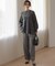 【加藤ローサさん着用】ツイル起毛ストレート パンツ