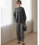 【加藤ローサさん着用】ツイル起毛ストレート パンツ