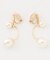 スウィングイミテーションパール イヤリング