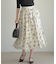 モザイクフラワープリント スカート