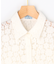 【WEB限定】フラワーラッセルレースシャツライク ブラウス