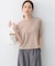シアー ニット５分袖 プルオーバー