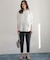 【前後着用可】コットンフラワーレーシー カーディガン