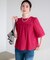 エンブロイダリーレース5分袖 ブラウス