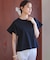【WEB限定】プレーティング天竺フリルスリーブ Tシャツ
