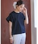 【WEB限定】プレーティング天竺フリルスリーブ Tシャツ