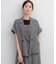 【WEB限定】メランジレノクロス バックペプラムジャケット