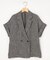 【WEB限定】メランジレノクロス バックペプラムジャケット