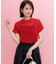 【WEB限定・前後着用可】メッシュニット 襟付き半袖カーディガン