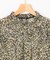 インプレッションフラワープリント フリルブラウス