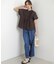 ライトオンスデニム ワイドシルエットパンツ