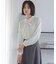 【WEB限定】ライトデシン フリルボウタイブラウス