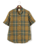 フレンチリネンビッグチェックシャツ