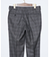 【TREATMENT WOOL】ストレッチサキソニーチェック スラックス