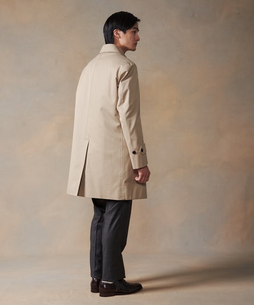 【美品】J.PRESS ベージュ ステンカラーコート　メンズ J.PRESS ステンカラーコート コート 「定番」コンパクトスピン