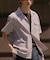 【HYBRID LINEN】オープンカラーシャツ