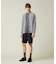 【HYBRID LINEN】 バンドカラーシャツ