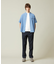 【HYBRID LINEN】 バンドカラーシャツ