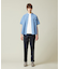 【HYBRID LINEN】 バンドカラーシャツ