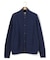 【Cash Lamb’s Wool】ハイネックケーブルカーディガンニット