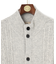 【KING SIZE】【Cash Lamb’s Wool】ハイネックケーブルカーディガンニット