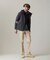 【KING SIZE】【Cash Lamb’s Wool】ハイネックケーブルカーディガンニット