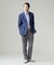 【Peppin Merino Comfort】【ウォッシャブル可 / 折り目加工】バーズアイ スラックス / ノータック