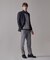 【Peppin Merino Comfort】【ウォッシャブル可 / 折り目加工】バーズアイ スラックス / ノータック