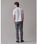 シルクのような光沢感の上品Tシャツ【UVカット / 接触冷感 / 吸水速乾】【J.PRESS PREMIUM JERSEY】ポンチモックネック Tシャツ