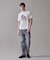 新色登場！【毎シーズン大好評】【UNISEX】ファブリックワッペン バックブルTシャツ