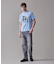 新色登場！【毎シーズン大好評】【UNISEX】ファブリックワッペン バックブルTシャツ