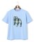 新色登場！【毎シーズン大好評】【UNISEX】ファブリックワッペン バックブルTシャツ