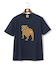 新色登場！【毎シーズン大好評】【UNISEX】ファブリックワッペン バックブルTシャツ