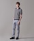 【HTBRID LINEN】スキッパーニット ポロシャツ