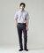 【吸水速乾 / 抗菌防臭 / 防シワ】【J.PRESS OXFORD JERSEY】カノコインレイマイクロストライプ 半袖シャツ / B.D.