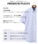 【PREMIUM PLEATS / 形態安定】ピンオックス 半袖シャツ / B.D.