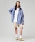 【J.PRESS ORIGINALS】【UNISEX】Cotton Dangary B.D. Shirt / Baggy-Fit
