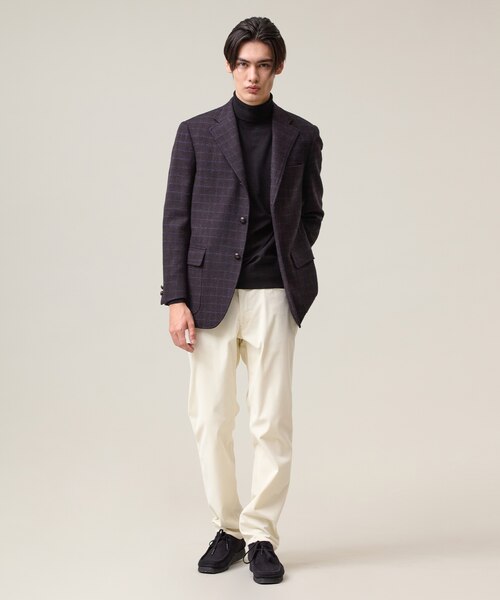 専用★45R LOVATツイードジャケット　裏地チェック柄　ブラウン　サイズ1 LOVAT / ラバット】カントリーチェック ツイードジャケット