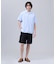 【J.PRESS ORIGINALS】Broad Stripe Open Half Sleeve Shirt / Baggy-Fit