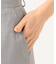 【洗える】TRシャークスキン ワイドパンツ