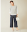 【洗える】TRシャークスキン ワイドパンツ