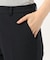 【洗える】T/Rアルガンシルク クロップドパンツ