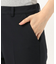 【洗える】T/Rアルガンシルク クロップドパンツ