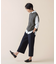 【洗える】T/Rアルガンシルク ワイド パンツ