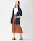 【洗える】ブライトスパンボイルAタック スカート