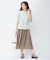 【洗える】ブライトスパンボイルAタック スカート