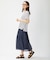 【洗える】ブライトスパンボイルAタック スカート